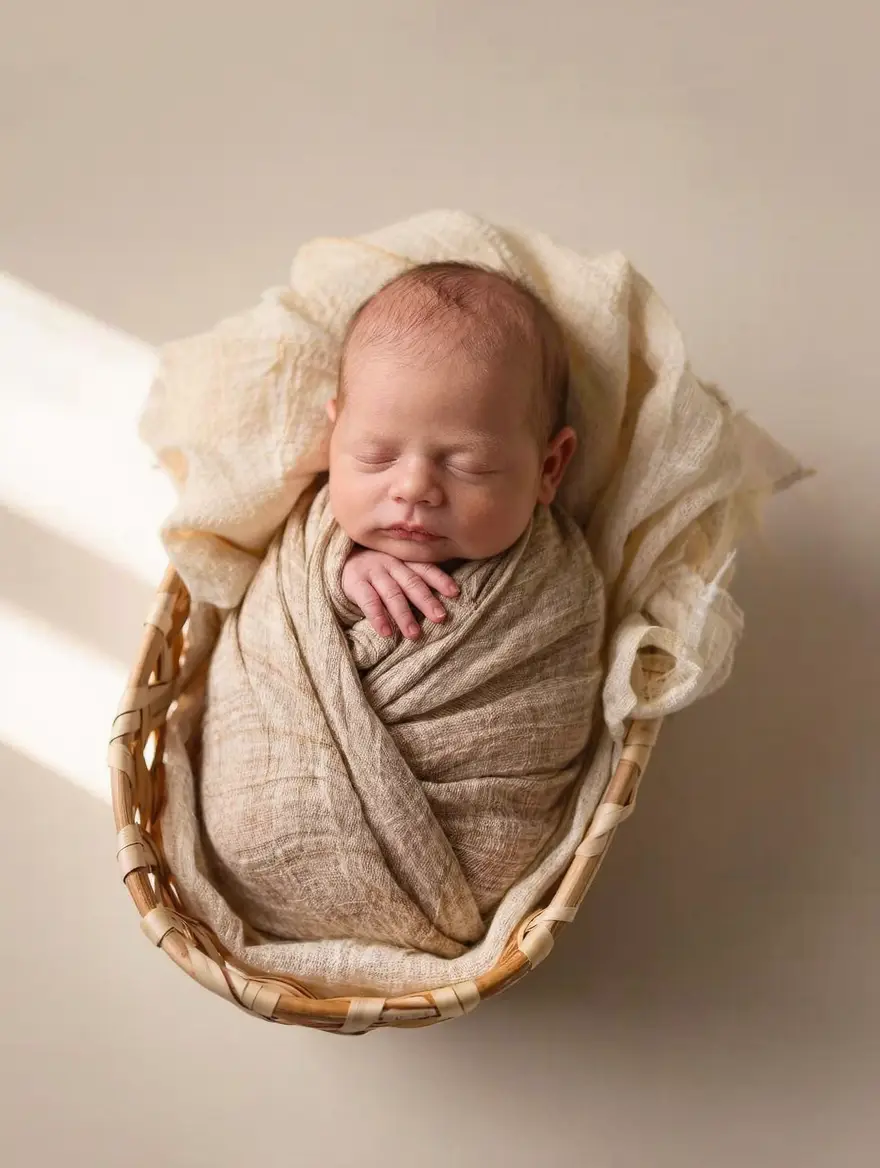 A gentle, unhurried newborn session at home.